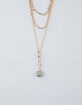 FULL TILT Moon Stone Layered Necklace image number 1