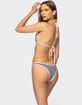 EDIKTED Jayla Striped Bikini Bottoms image number 5
