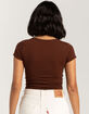 BOZZOLO Split Neck Womens Tee image number 4