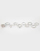 FULL TILT 10 Piece Rhinestone Dainty Ring Set image number 2