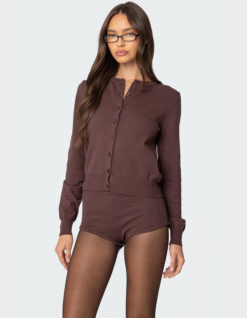 EDIKTED Ashlin Button Up Knit Cardigan image number 2