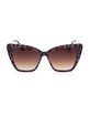 DIFF EYEWEAR Becky II Leopard Tortoise & Brown Sunglasses image number 2