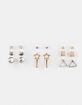 FULL TILT  9 Piece Star, Bar & Heart Earrings image number 1
