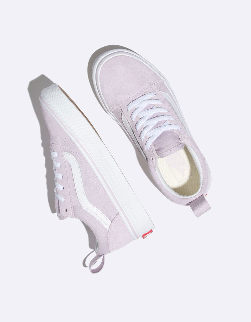 VANS Old Skool Elastic Lavender Fog & True White Girls Shoes image number 2