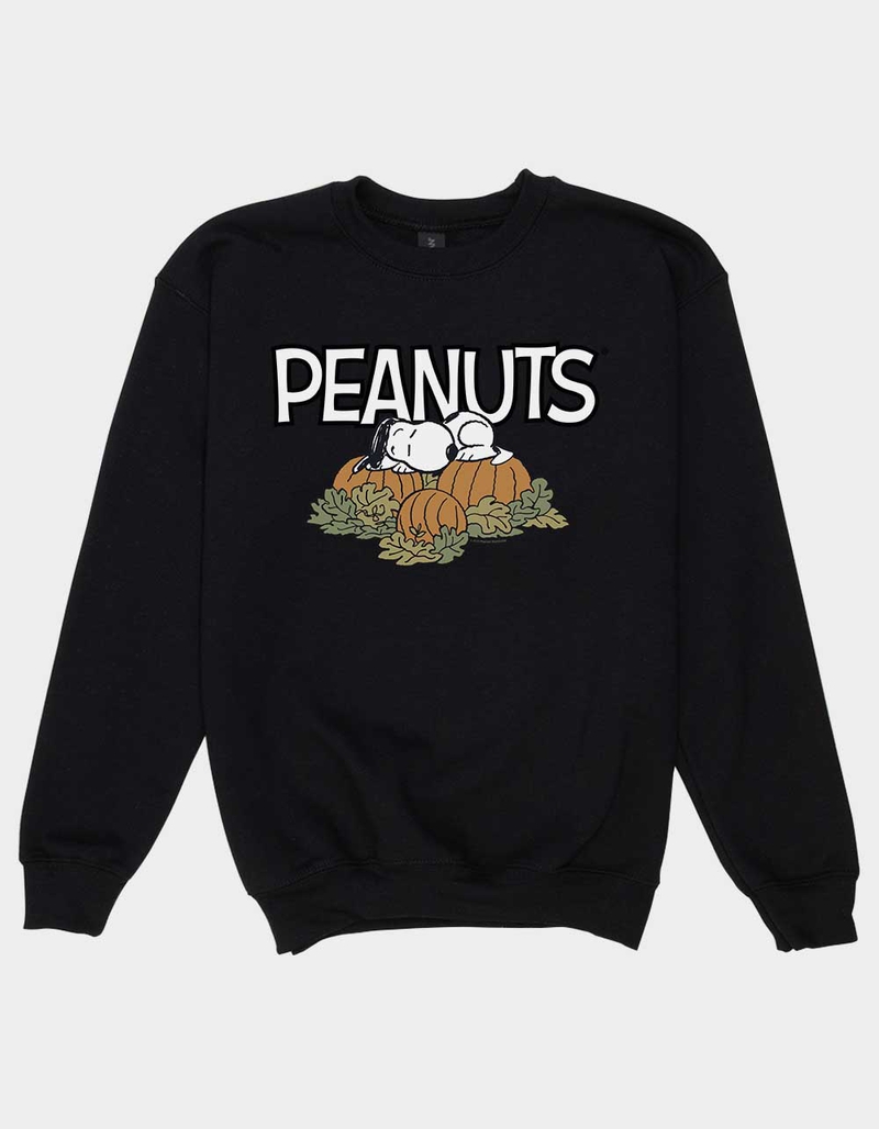 PEANUTS Pumpkin Snoopy Nap Unisex Kids Crewneck Sweatshirt image number 0