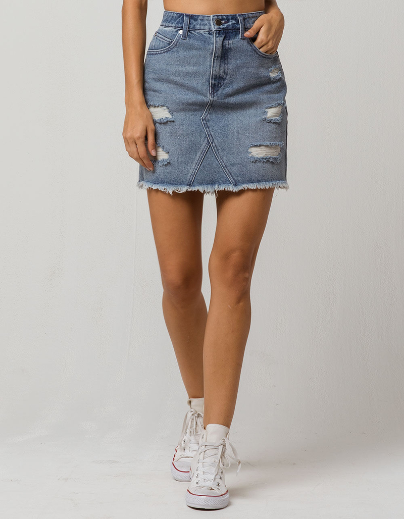 VOLCOM Stoned Ripped Denim Skirt image number 3