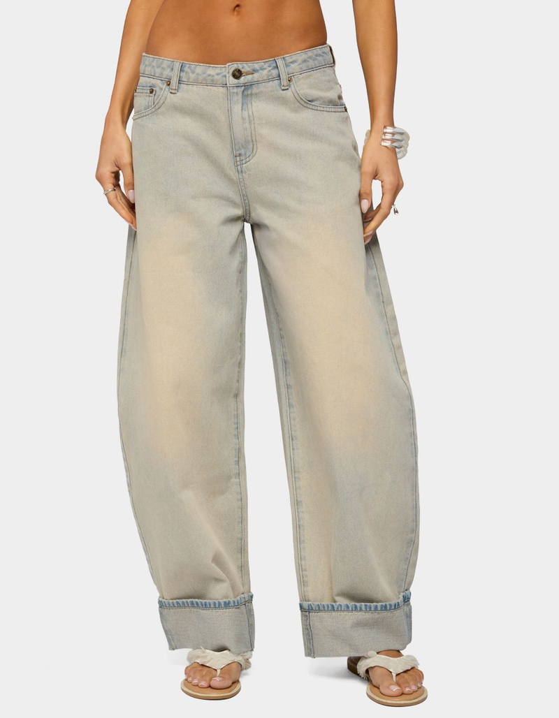 EDIKTED Kella Low Rise Baggy Jeans image number 0