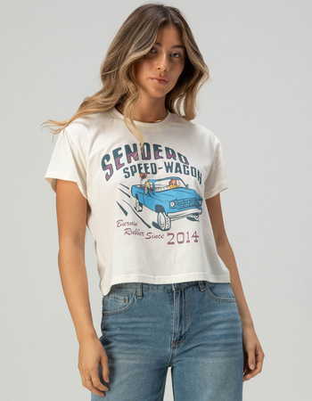 SENDERO PROVISIONS CO. Speed Wagon Womens Crop Tee Primary Image