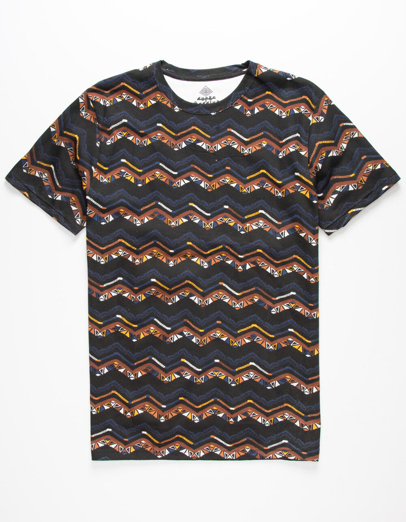 SUPER MASSIVE Chevron Stripe Mens T-Shirt image number 0