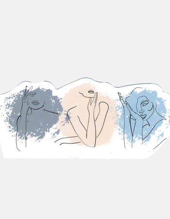 3 Face Line Sticker Alternative Image