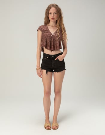 NECTAR CLOTHING Womens Short Sleeve Top Alternative Image