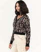 FULL TILT Womens Zebra Cardigan  image number 2