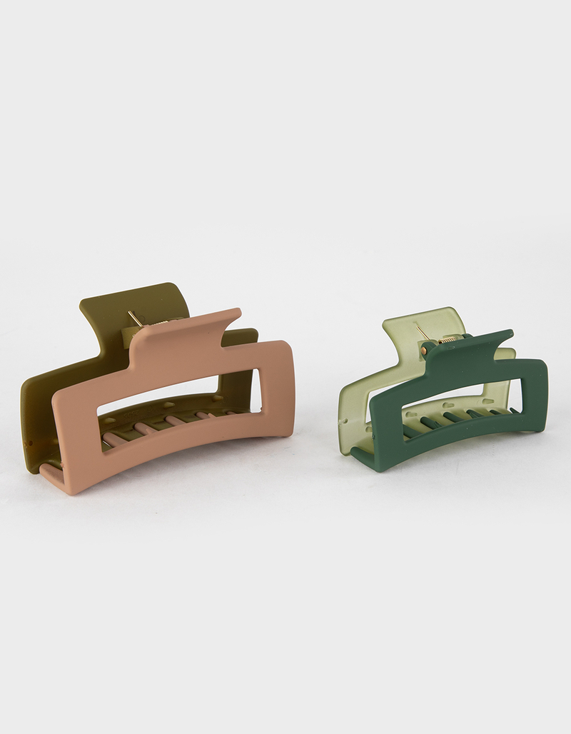 FULL TILT 2 Pack Two Tone Hair Clips image number 0