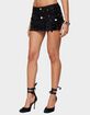 EDIKTED Alenna Sequin Denim Mini Skort image number 2