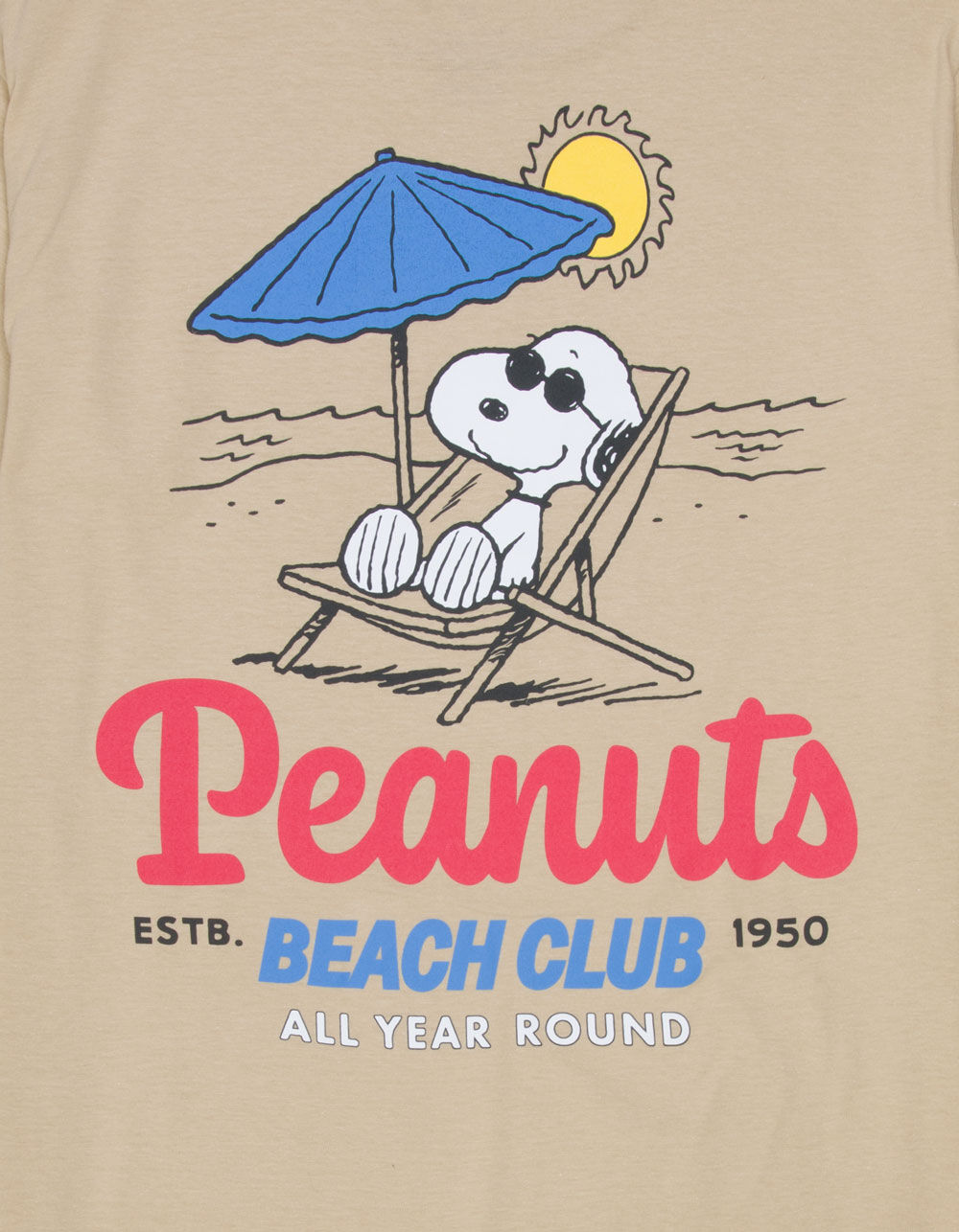 PEANUTS Beach Club Mens Tee - SAND | Tillys