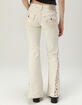 TRUE RELIGION Crochet Mid Rise Flap Womens Flare Jeans image number 3