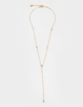 FULL TILT Rhinestone Lariat Necklace Primary Image