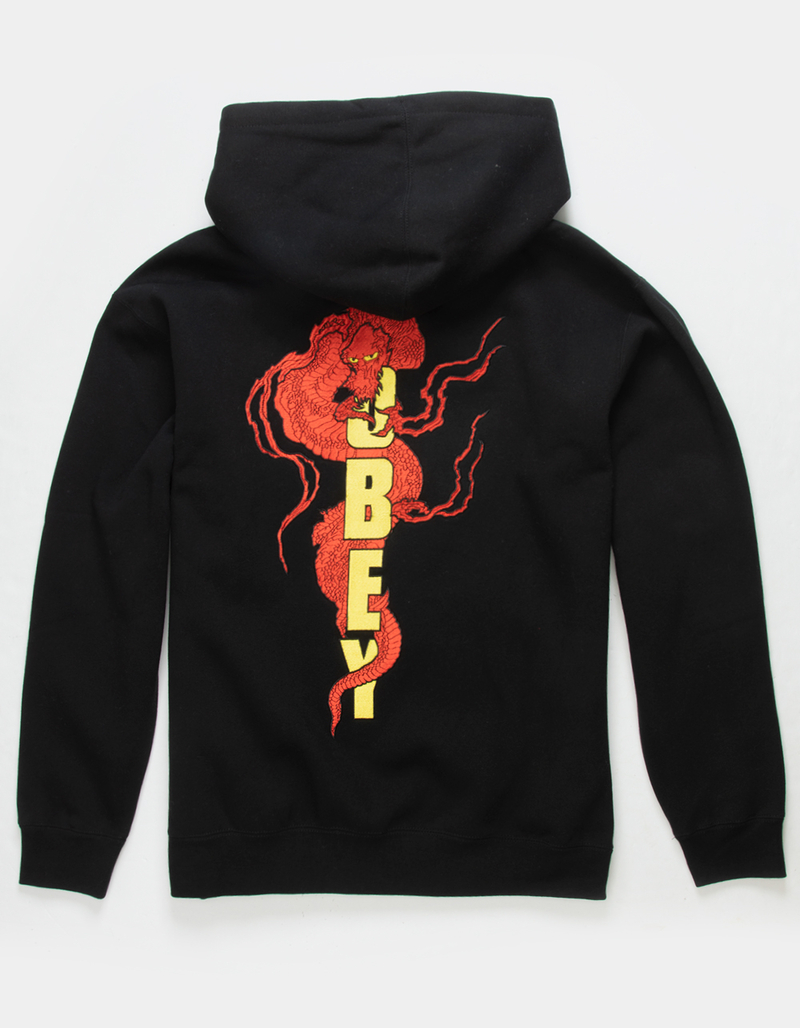 OBEY Dragon Mens Zip-Up Hoodie image number 0