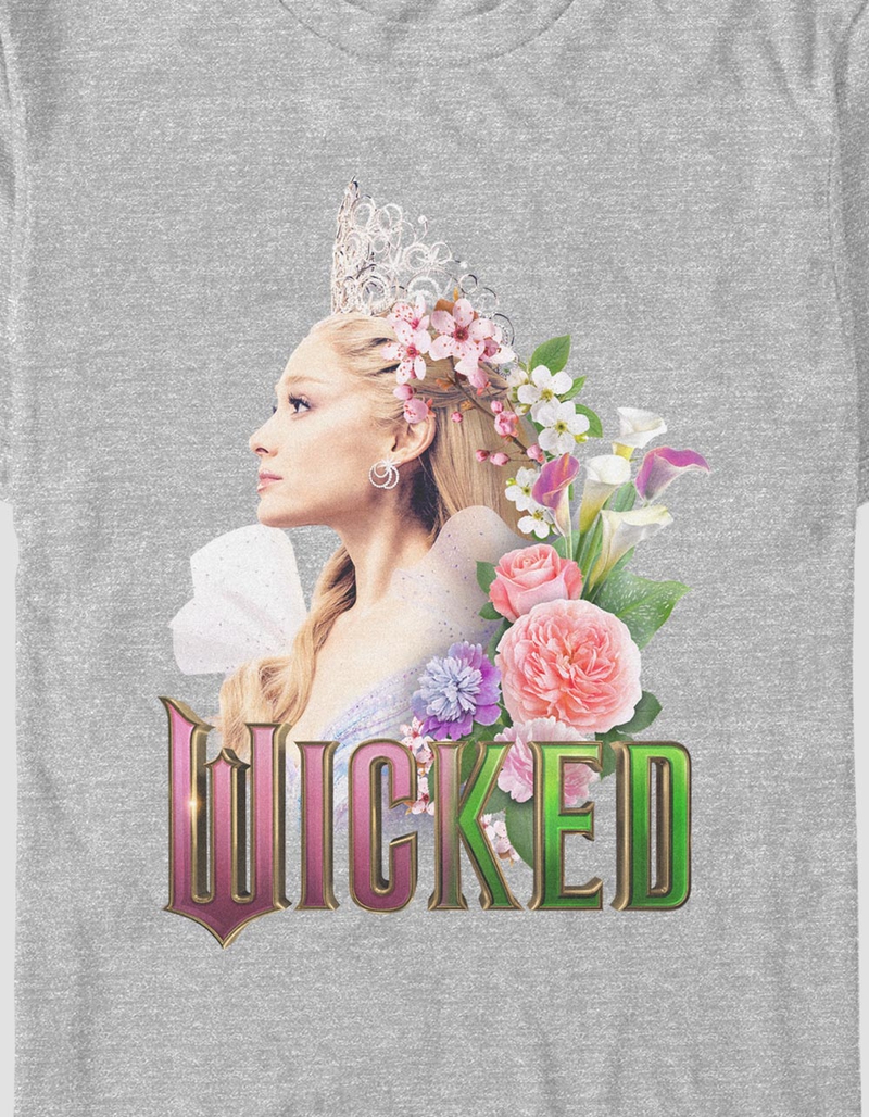 WICKED Glinda With Flowers Unisex Tee image number 1
