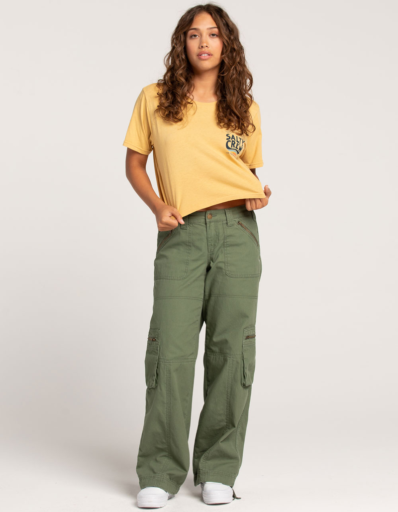 SALTY CREW The Wave Womens Crop Tee image number 3