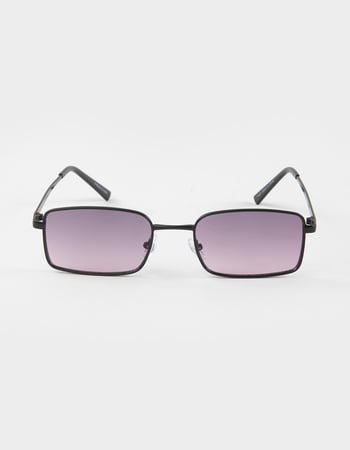 RSQ Metal Rectangle Sunglasses Alternative Image