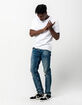 RSQ London Tinted Denim Mens Ripped Skinny Jeans image number 2