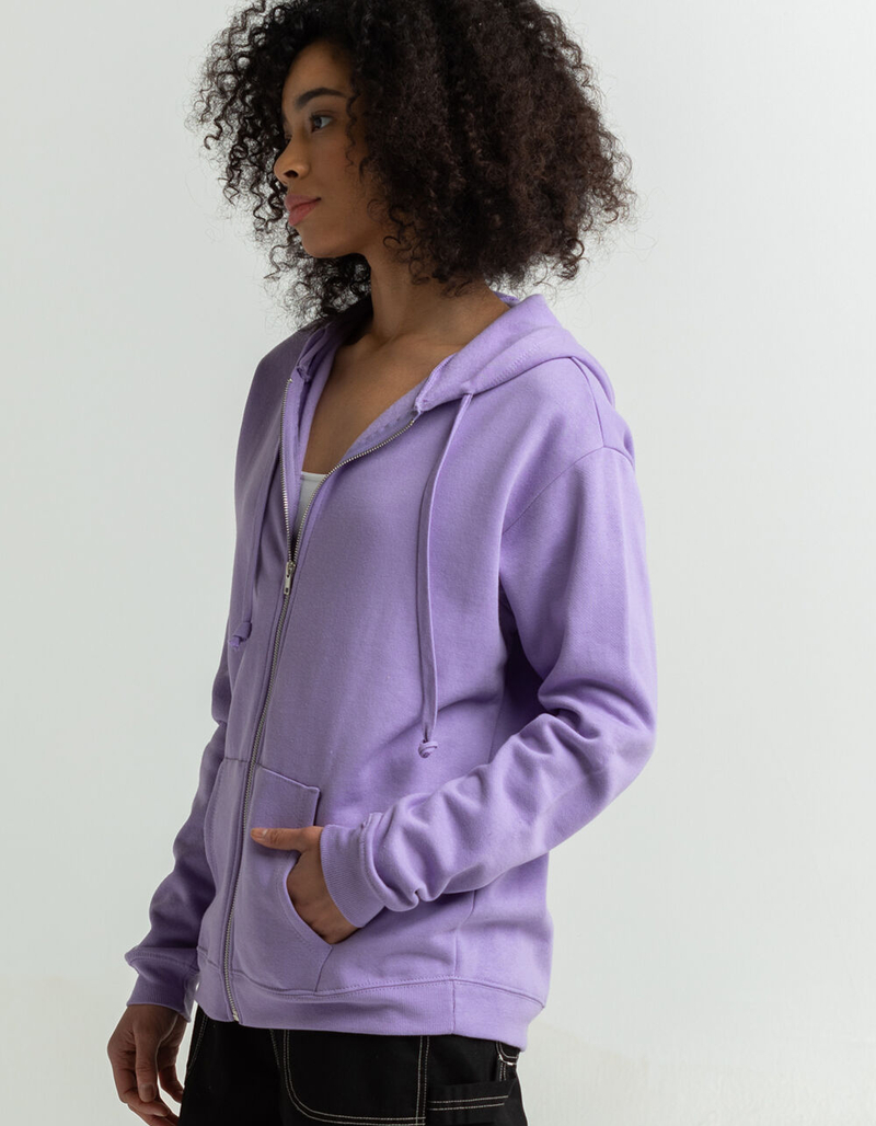 FULL TILT Womens Oversized Zip Up Hoodie image number 1