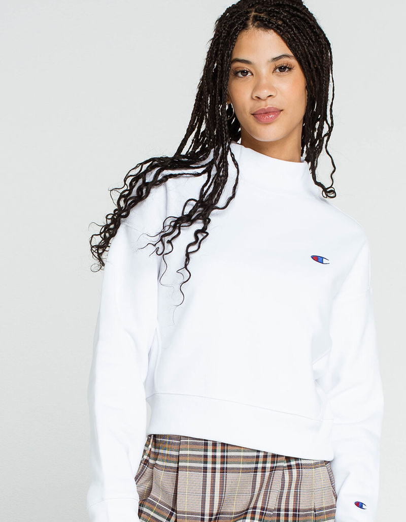 CHAMPION Reverse Weave Mock Neck Womens Sweatshirt image number 0