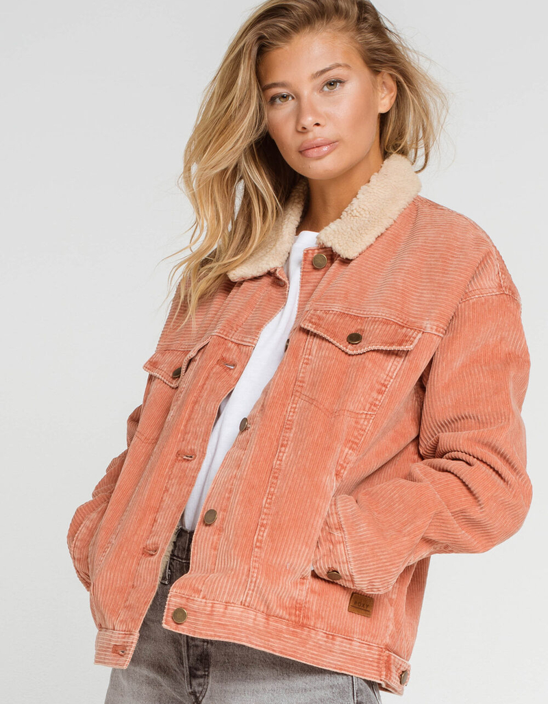 ROXY Good Fortune Corduroy Womens Trucker Jacket image number 0