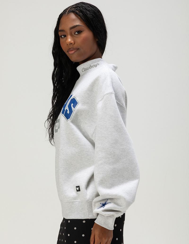 THE WILD COLLECTIVE Dallas Cowboys Womens Mock Neck Sweatshirt image number 2