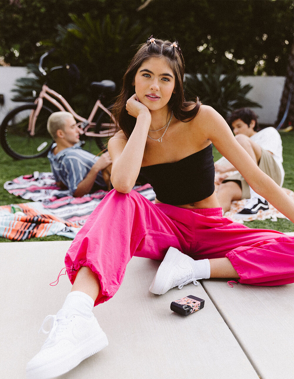 FULL TILT Solid Cinch Tube Top - BLACK | Tillys