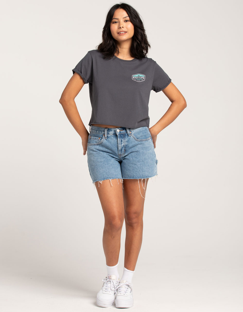 SALT LIFE Summer Womens Crop Tee image number 3