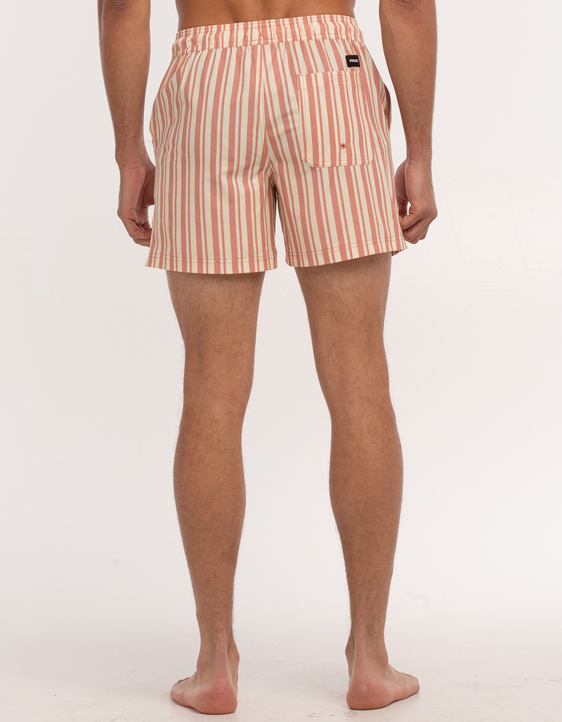 RSQ Simple Stripe Mens 5" Swim Shorts image number 3