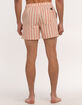 RSQ Simple Stripe Mens 5" Swim Shorts image number 4