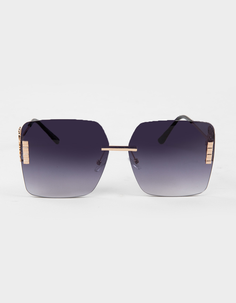 RSQ Rimless Square Gradient Sunglasses image number 1