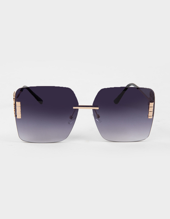 RSQ Rimless Square Gradient Sunglasses Alternative Image