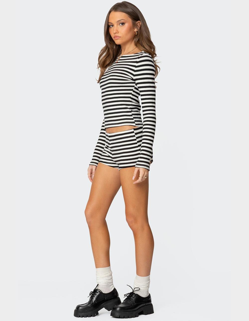 EDIKTED Hali Striped Knit Top image number 3