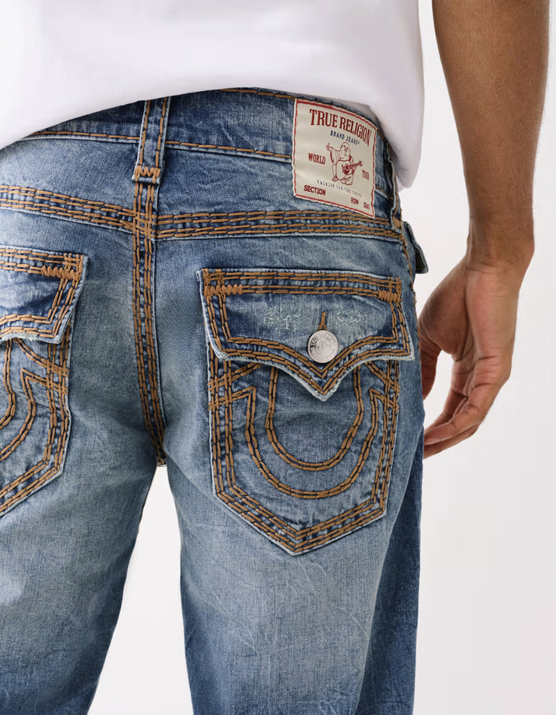 TRUE RELIGION Ricky Super QT Flap Mens Relaxed Straight Jeans  