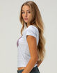RSQ Womens 33 Stripe Baby Tee image number 3