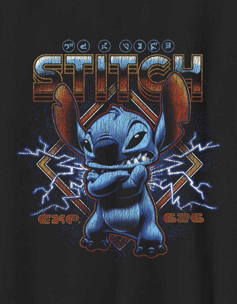 LILO & STITCH Lightning Stitch Distressed Unisex Kids Tee image number 1
