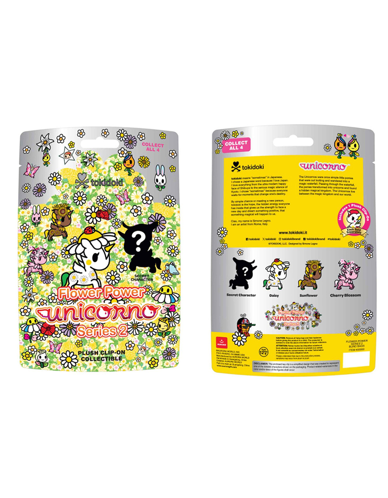 TOKIDOKI Flower Power Series 2 Plush Clip Blind Bag image number 2