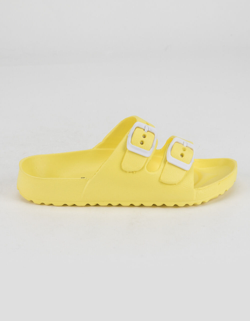 OLIVIA MILLER EVA Double Buckle Girls Yellow Sandals image number 1