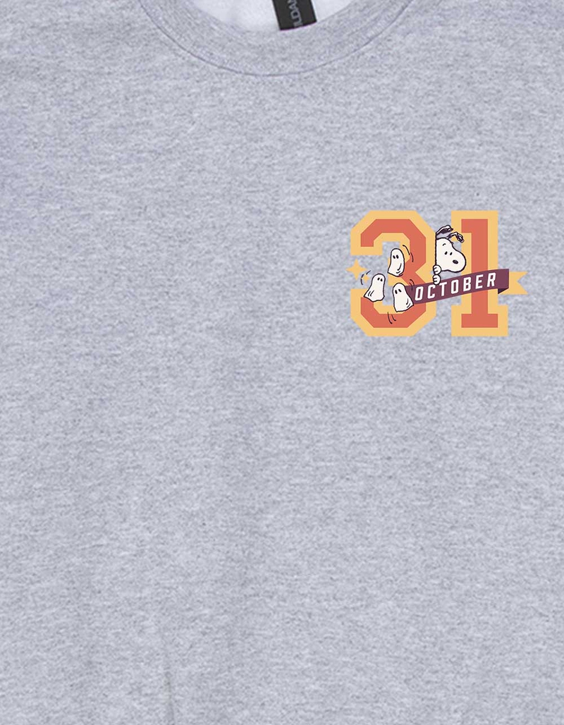 PEANUTS October 31 Varsity Unisex Kids Crewneck Sweatshirt image number 2