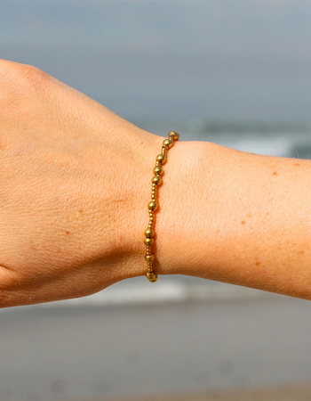 MAUKA Mixed Gold Beaded Bracelet  Alternative Image