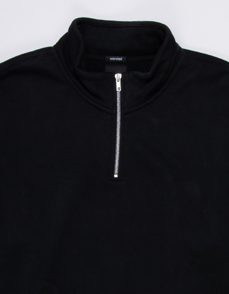 RSQ Mens Quarter Zip Oversized Sweatshirt image number 5