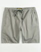 CRASH Twill Grey Mens Jogger Shorts image number 1