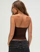 TILLYS Butter Soft Side Slit Womens Tube Top image number 4