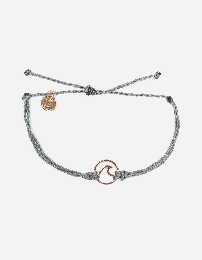 PURA VIDA Wave Gray & Rose Gold Bracelet image number 0