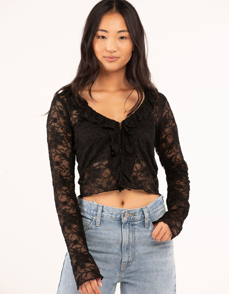 MOTEL Womens Sadiru Lace Cardigan image number 0