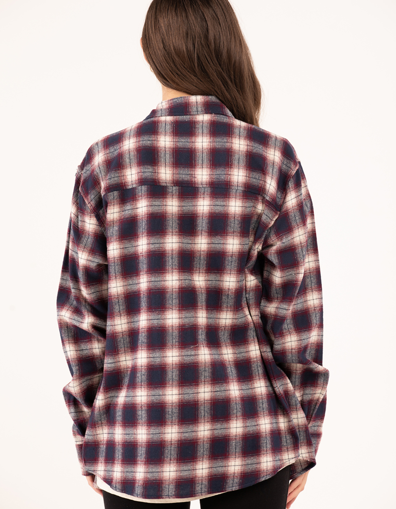 RSQ Womens Plaid Oversized Flannel image number 6